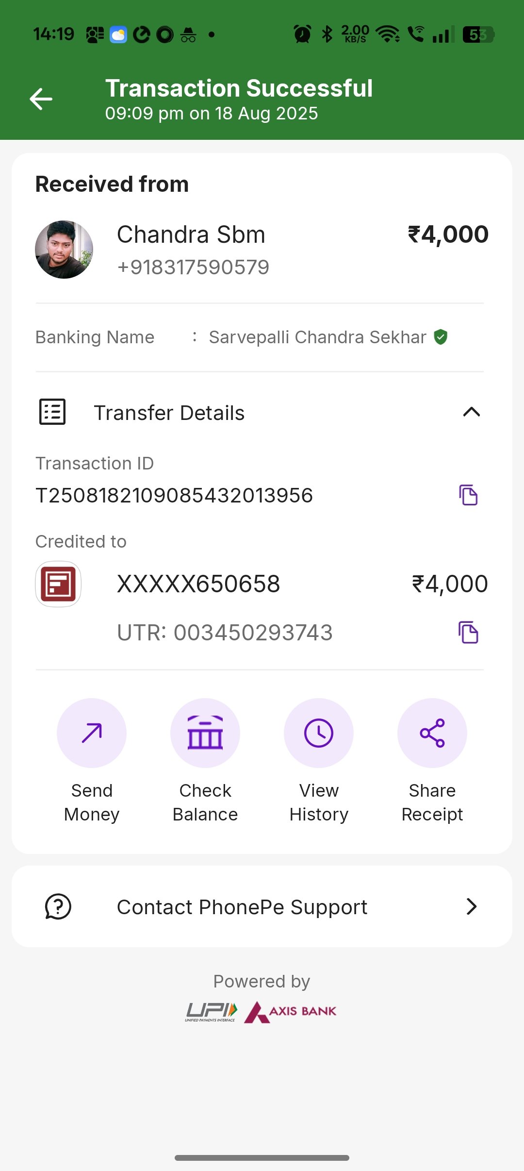 Payment Proof