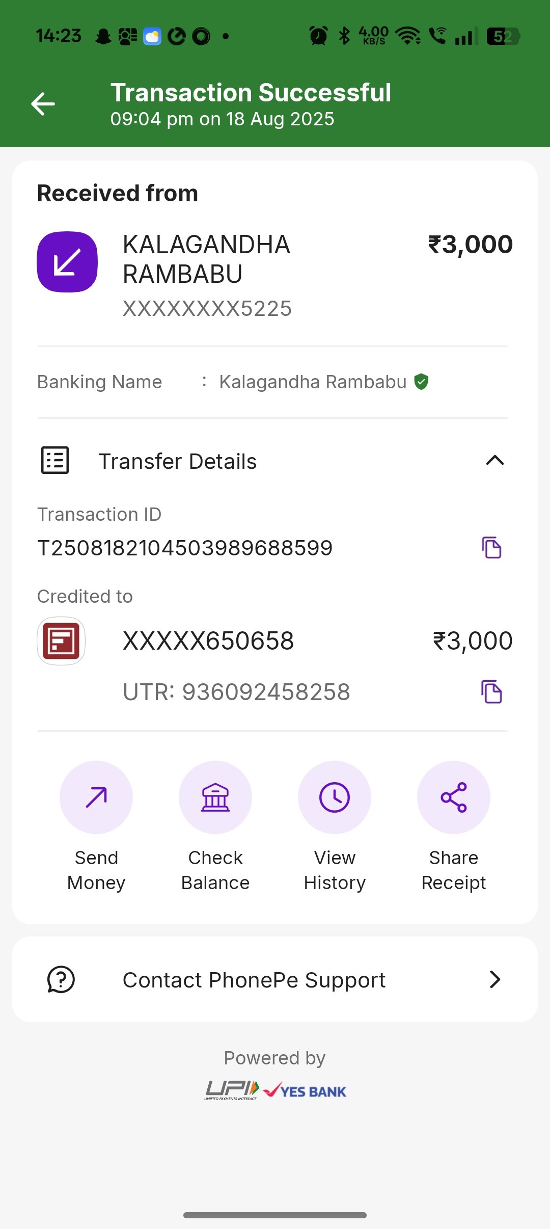 Payment Proof