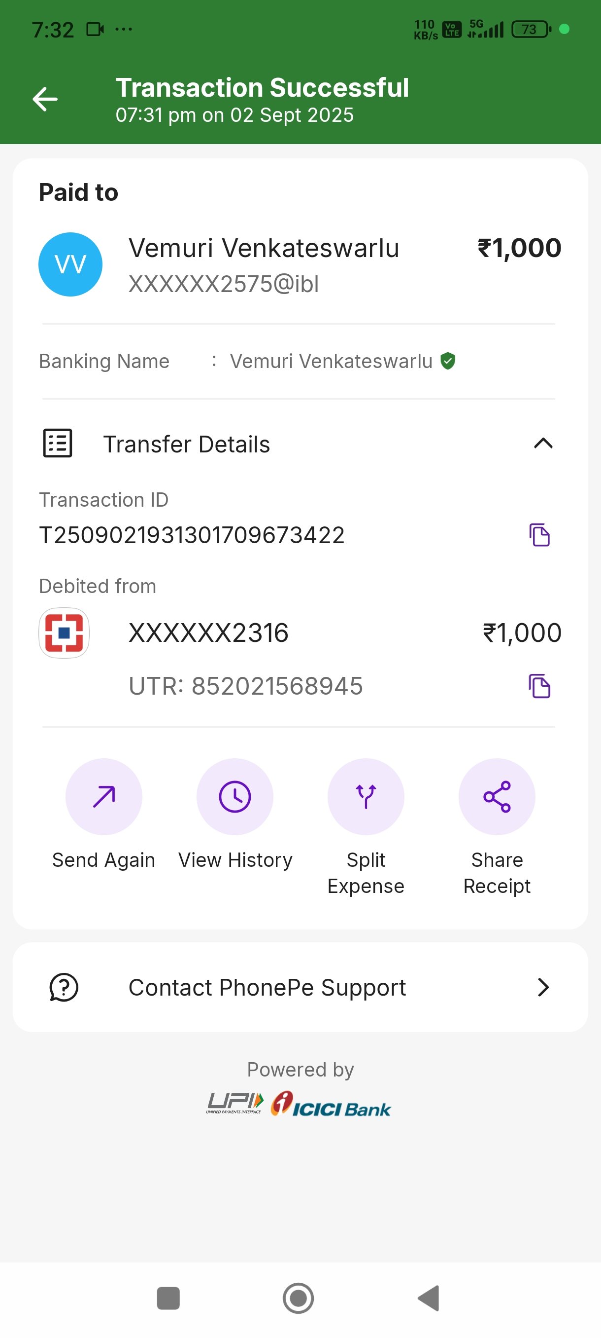 Payment Proof