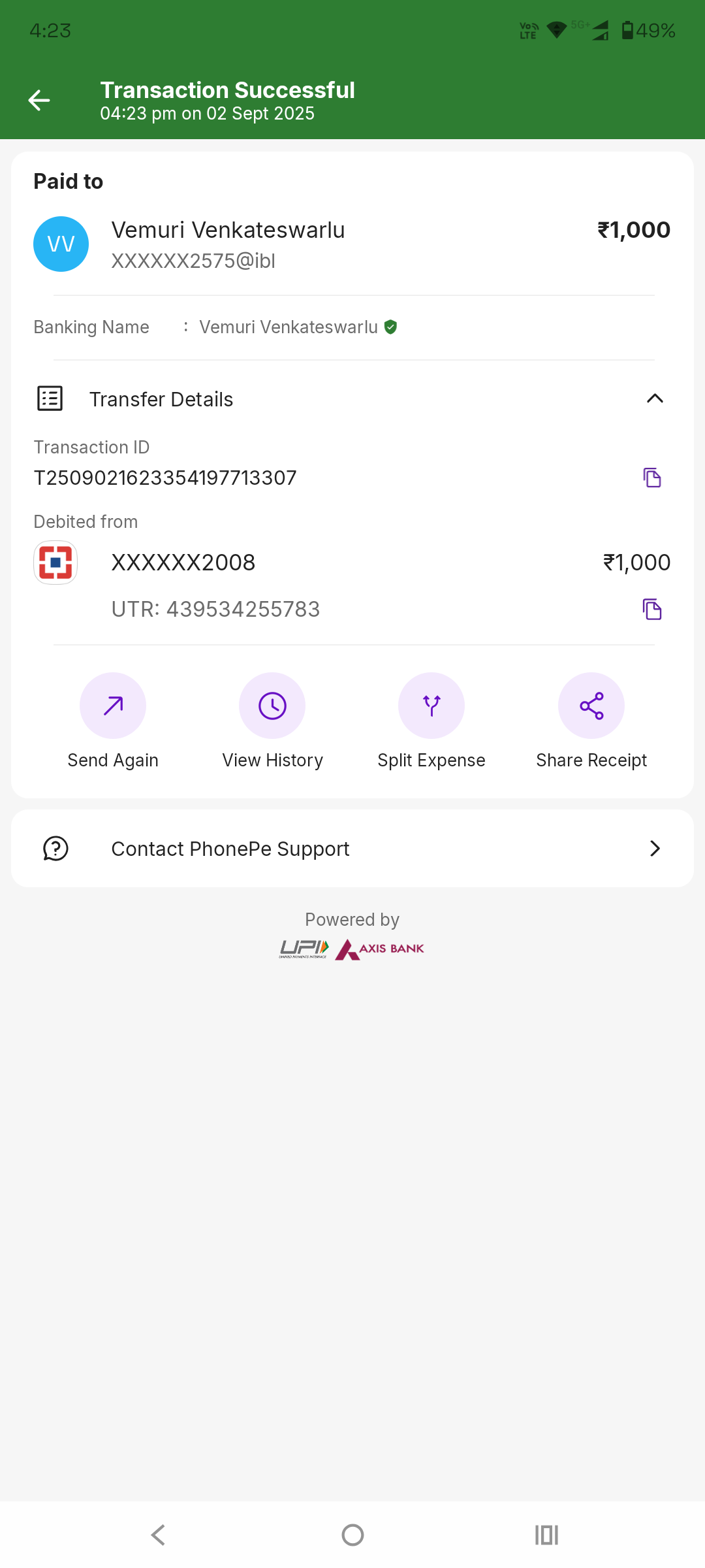 Payment Proof