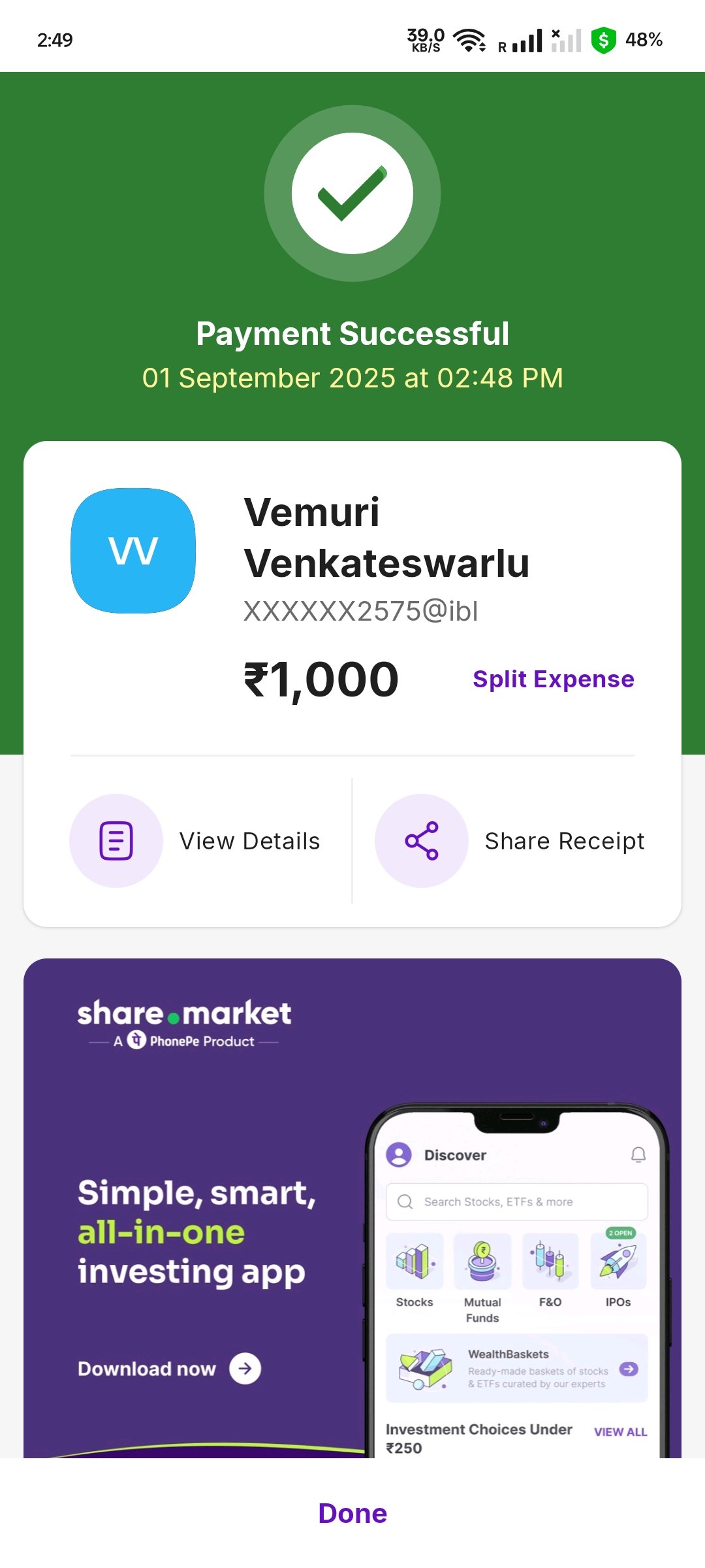 Payment Proof