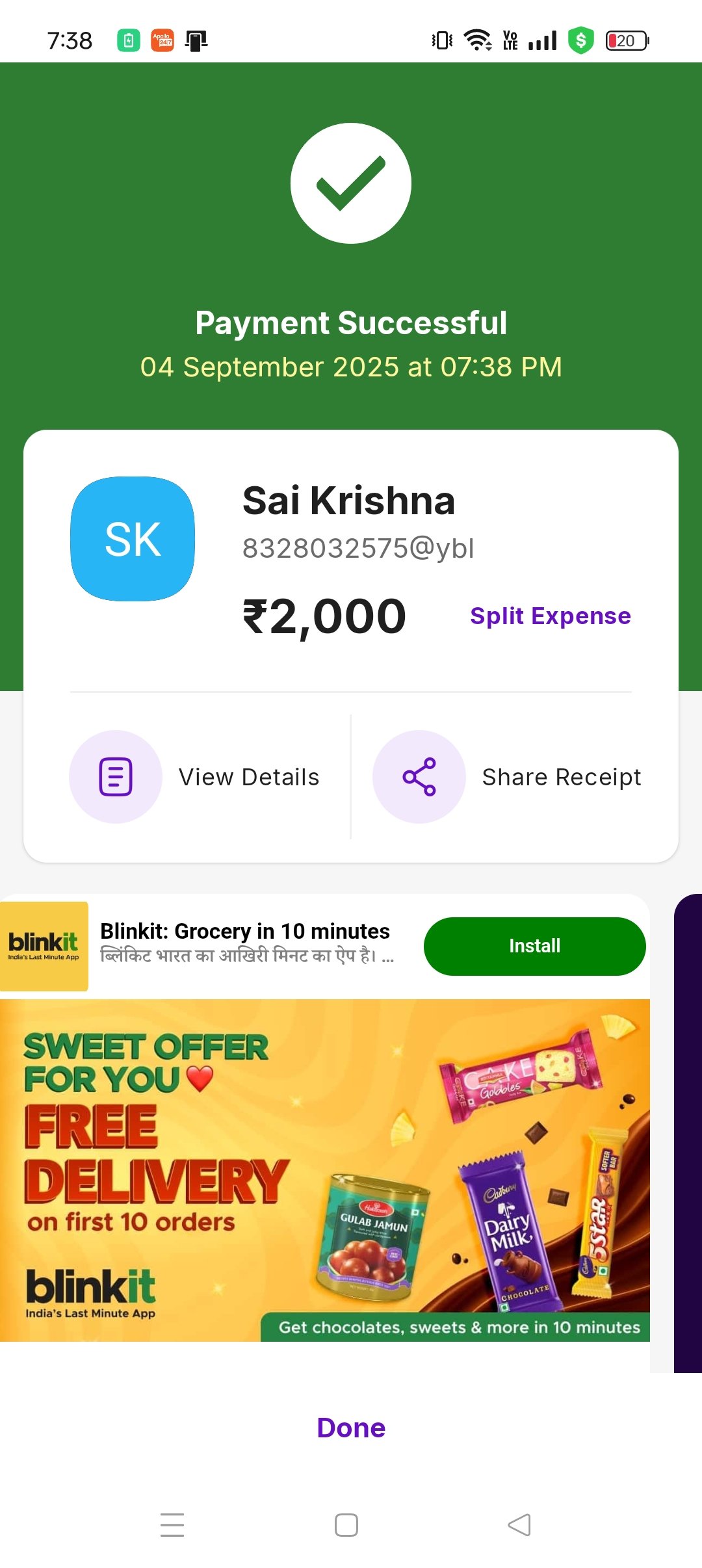 Payment Proof