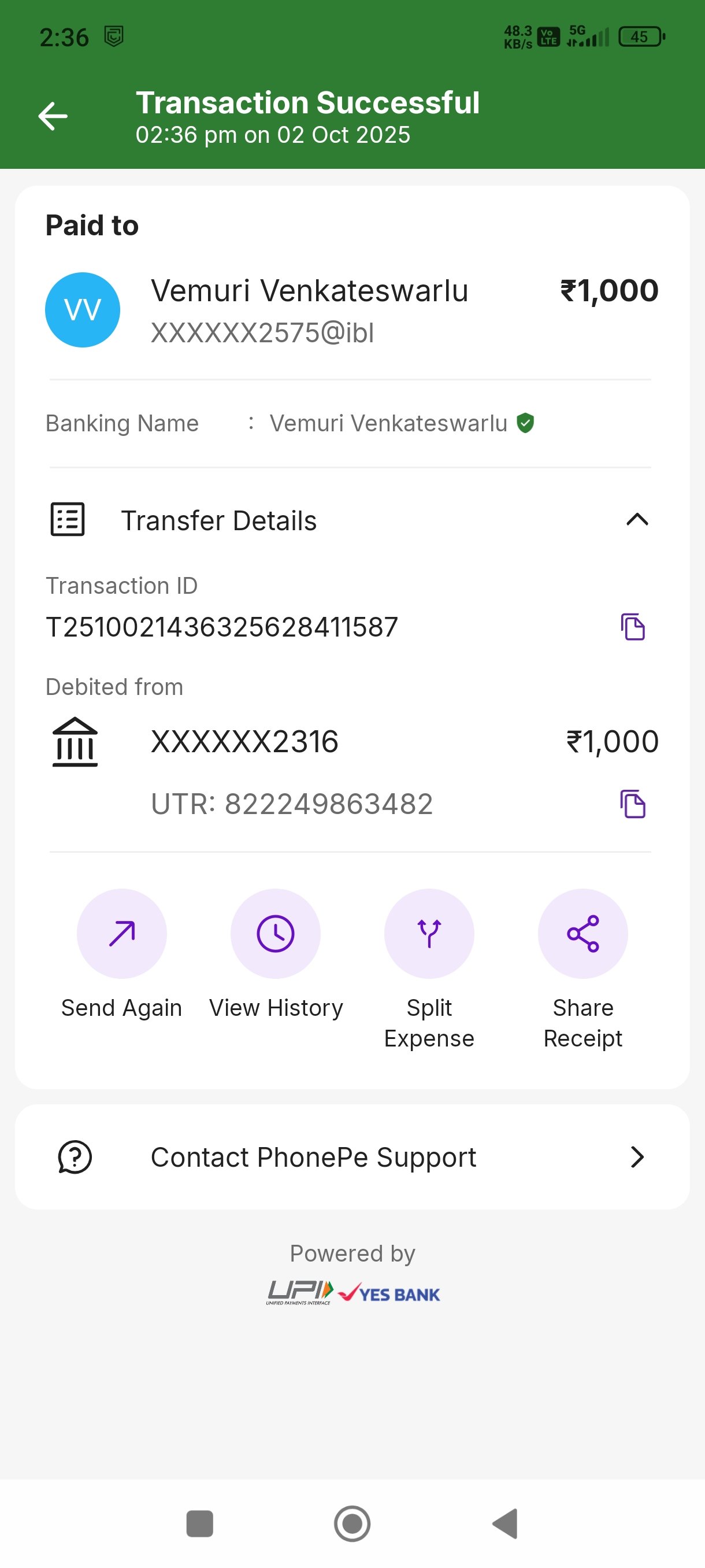 Payment Proof