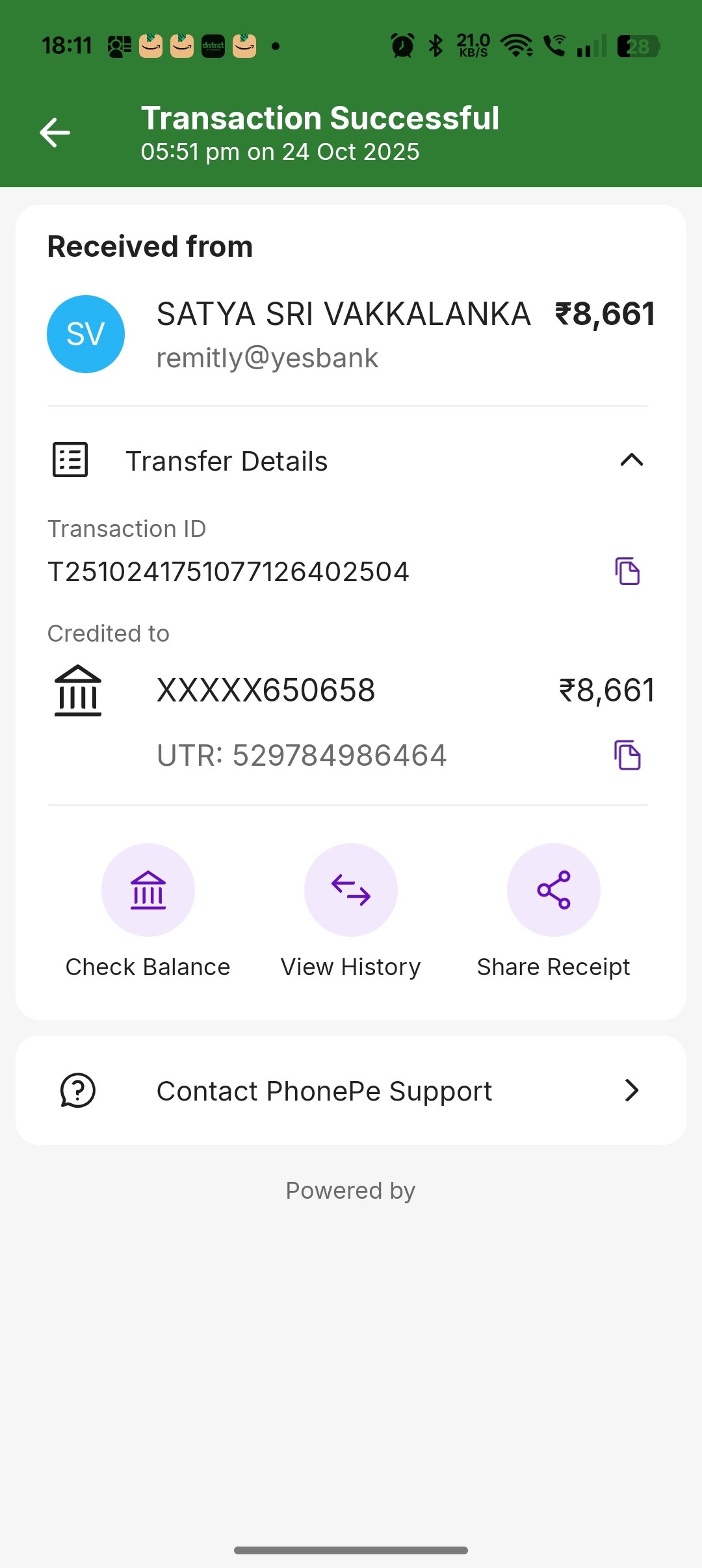 Payment Proof